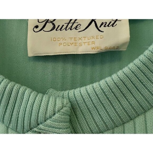 BUTTE Knit Vintage 1960's Pastel Blue Mod Shift Dress Size Medium - Picture 3 of 5